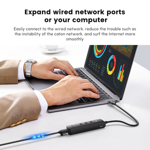 Ugreen <span class=keywords><strong>Usb</strong></span> Naar <span class=keywords><strong>Ethernet</strong></span> Adapter, 5 In 1 <span class=keywords><strong>Usb</strong></span> <span class=keywords><strong>Hub</strong></span> Met <span class=keywords><strong>Ethernet</strong></span>, Multiport Netwerkadapter Met 3 <span class=keywords><strong>Usb</strong></span> 3.0 Poort, Gigabit Rj45, <span class=keywords><strong>USB</strong></span>-<span class=keywords><strong>C</strong></span> - Product Image 3