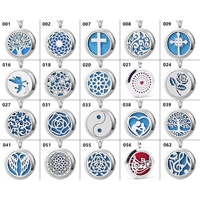 Collier en acier inoxydable style Europe-Amérique, pendentif d'aromathérapie évidé électroplaqué, stock usine Weisen, pour le commerce extérieur