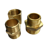 Raccords de plomberie en cuivre forgé et coulé, filetage mâle 1/2"-3/8", raccords de réduction en laiton, raccords de tuyauterie droits