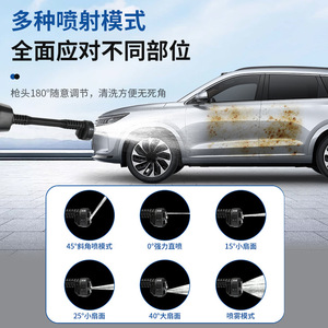 Nettoyeur de voiture portable 2,5 MPa 25 MPa, pistolet à eau haute pression pour le lavage de voitures, le nettoyage des sols et l'arrosage des plantes - Product Image 1