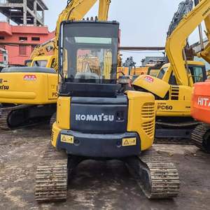 Miniexcavadora Usada Komatsu PC55MR-2 de 5 Toneladas, Excavadora Pequeña de Cola Corta, Maquinaria de Construcción de Segunda Mano - Product Image 5