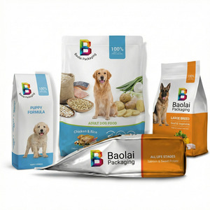 Fábrica de Envases para Alimentos para Mascotas OEM Personalizados |   Bolsa con Cierre Ziplock de PE de Grado Alimenticio, con Base Cuadrada Plana y Refuerzo Lateral - Product Image 3