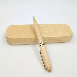 Custom Wooden Ballpoint Pen <b>Gift</b> <b>Set</b> with Engraved Logo for Corporate Promotion and Business Events - Product Image 3