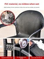 Conjunto de Mesa y Sillas para Exteriores, Resistentes a la Lluvia y al Sol, con Capacidad de Carga, para Balcón o Patio