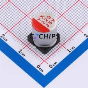 SPT1VM221G12TRVZC ตัวเก็บประจุแบบแข็ง SMD,D10xL12 มม. ( ความจุ: 220uF )( ความแม่นยำ: 20% แรงดันไฟฟ้าที่กำหนด: 35V ) - Product Image 1