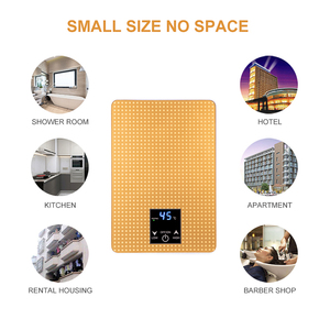 Ngay lập tức điện tankless Máy nước nóng LED hiển thị kỹ thuật số điều khiển cảm ứng cho vòi hoa sen khách sạn nhà để xe hộ gia đình sử dụng nhựa nhà ở - Product Image 4