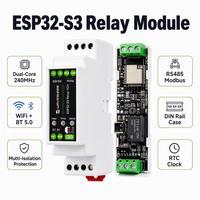 ESP32-S3-RS485-CAN 1CH WiFi & Bluetooth Relay Industrial Control Board, RS485, Antarmuka Tipe-C