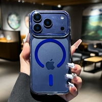 HEYBING Coques de téléphone portable en gros, coque transparente magnétique en PC pour les séries IP15 IP16 IP17, OEM disponible