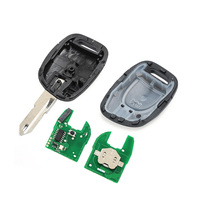 Coque de clé télécommande 1 bouton 433 MHz avec puce PCF7946 et lame NE73 pour véhicules Renault Clio 2, Kangoo 1, Twingo, Master 2001-2006