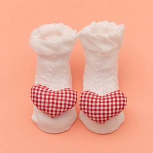 Chaussettes pour bébé nouveau-né en coton avec nœud, motif de dessin animé printemps-été, chaussettes tubulaires pour fille - Product Image 6