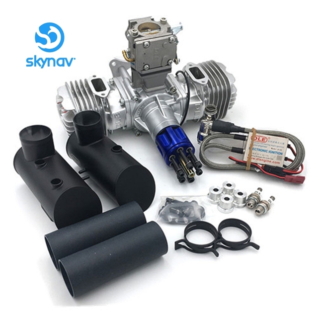 New DLE Gasoline Engine DLE130 Rear Exhaust 130CC Engine for RC Airplane ZLD