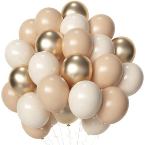 50 Paquetes <span class=keywords><strong>de</strong></span> Globos <span class=keywords><strong>de</strong></span> 10 Pulgadas para Arco <span class=keywords><strong>de</strong></span> Guirnalda, Rosa Metálico, Cromado, Oro Rosa, Decoraciones para Fiestas <span class=keywords><strong>de</strong></span> San Valentín y Bodas - Product Image 3