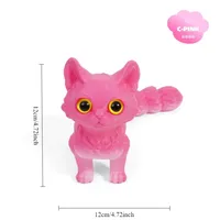 Kucing Lucu Cetak 3D untuk Hiasan Rumah, Ornamen Rumah dengan Sendi Ekor yang Dapat Digerakkan, Dekorasi Ruangan, Dekorasi Mobil Lucu, Dekorasi Meja, Hadiah untuk Pacar