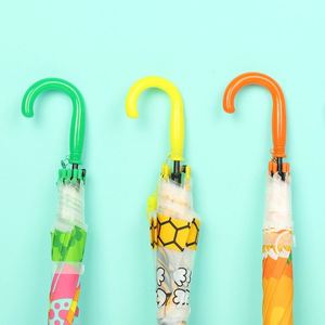 Parapluie transparent super léger pour enfants avec imprimé de fruits de dessins animés, manche long, pour les élèves de maternelle, garçons et filles - Product Image 4