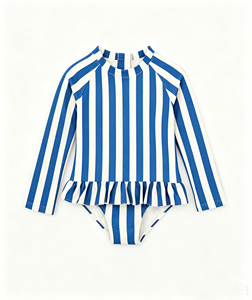 <span class=keywords><strong>Maillot</strong></span> <span class=keywords><strong>de</strong></span> <span class=keywords><strong>bain</strong></span> pour filles à manches longues avec imprimé rayé personnalisé UPF 50+, <span class=keywords><strong>maillot</strong></span> <span class=keywords><strong>de</strong></span> <span class=keywords><strong>bain</strong></span> pour enfants à volants, <span class=keywords><strong>maillot</strong></span> <span class=keywords><strong>de</strong></span> <span class=keywords><strong>bain</strong></span> pour tout-petits, vêtements <span class=keywords><strong>de</strong></span> plage - Product Image 5