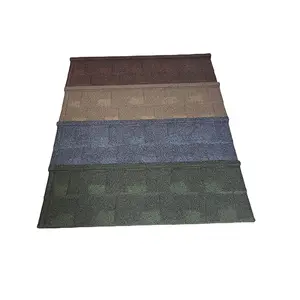 Modern Design Colorful Natural Stone Coated Roofing Tiles Premium Product Type for Villas