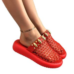 Sandalias de Verano 2026, Nuevas, de Malla Transpirable, con Punta Descubierta, Estilo Casual, Suela Gruesa, Romanas, Elegantes, Combinables con Todo, Talla Grande - Product Image 6