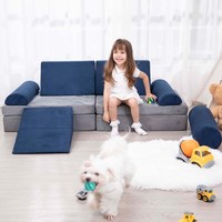 Lot de 10 canapés modulaires pour enfants, mobilier de jeu créatif pour chambre d'enfant, solution de chambre à coucher pour garçons et filles, salon