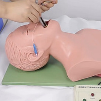 Maniquí electrónico de intubación para enseñanza médica, modelo de entrenamiento de intubación de vías aéreas, Anatomia humana, LHN08