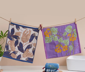 ผ้าโปร่งผ้าฝ้า<span class=keywords><strong>ย</strong></span>สี่ชั้นพิมพ์ลา<span class=keywords><strong>ย</strong></span>การ์ตูนผ้าเช็ดในครัวทรงสี่เหลี่ยมผืนใหญ่แห้งเร็ว - Product Image 6