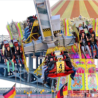 Manège de parc d'attractions Carnival : Manège à sensations fortes rotatif à 360 degrés