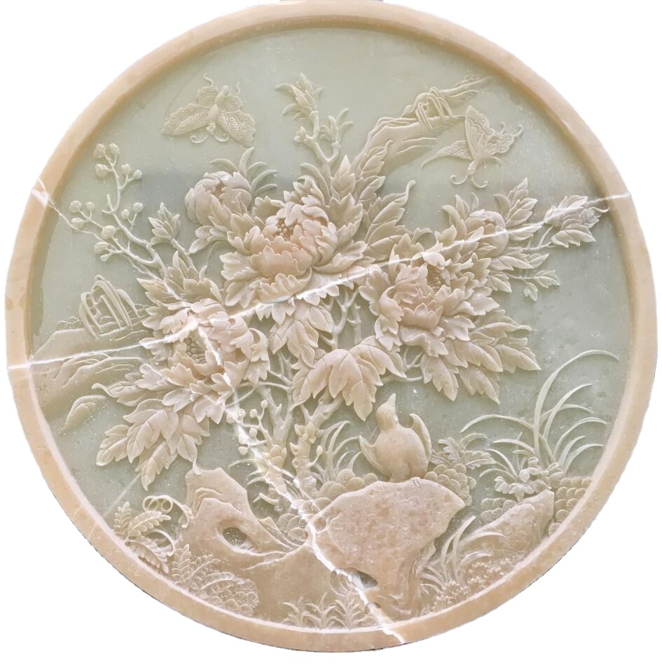 Светло-зеленый нефритовый Оникс Мраморная резьба