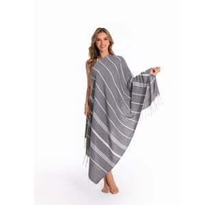 Benutzer definierte große Erwachsene schnell trocknen übergroße Stickerei bedruckte Streifen Quaste Baumwolle türkische Strand tuch - Product Image 4