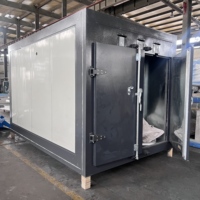 Four de peinture électrostatique à air chaud à recirculation, four de cuisson industriel par lots pour la quincaillerie et le revêtement de profilés en aluminium