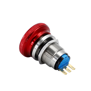 19Mm 22Mm IP65 IP68 Đầu Nấm Chống Nước Dừng Khẩn Cấp Nút Kim Loại Công Tắc Nguồn - Product Image 3