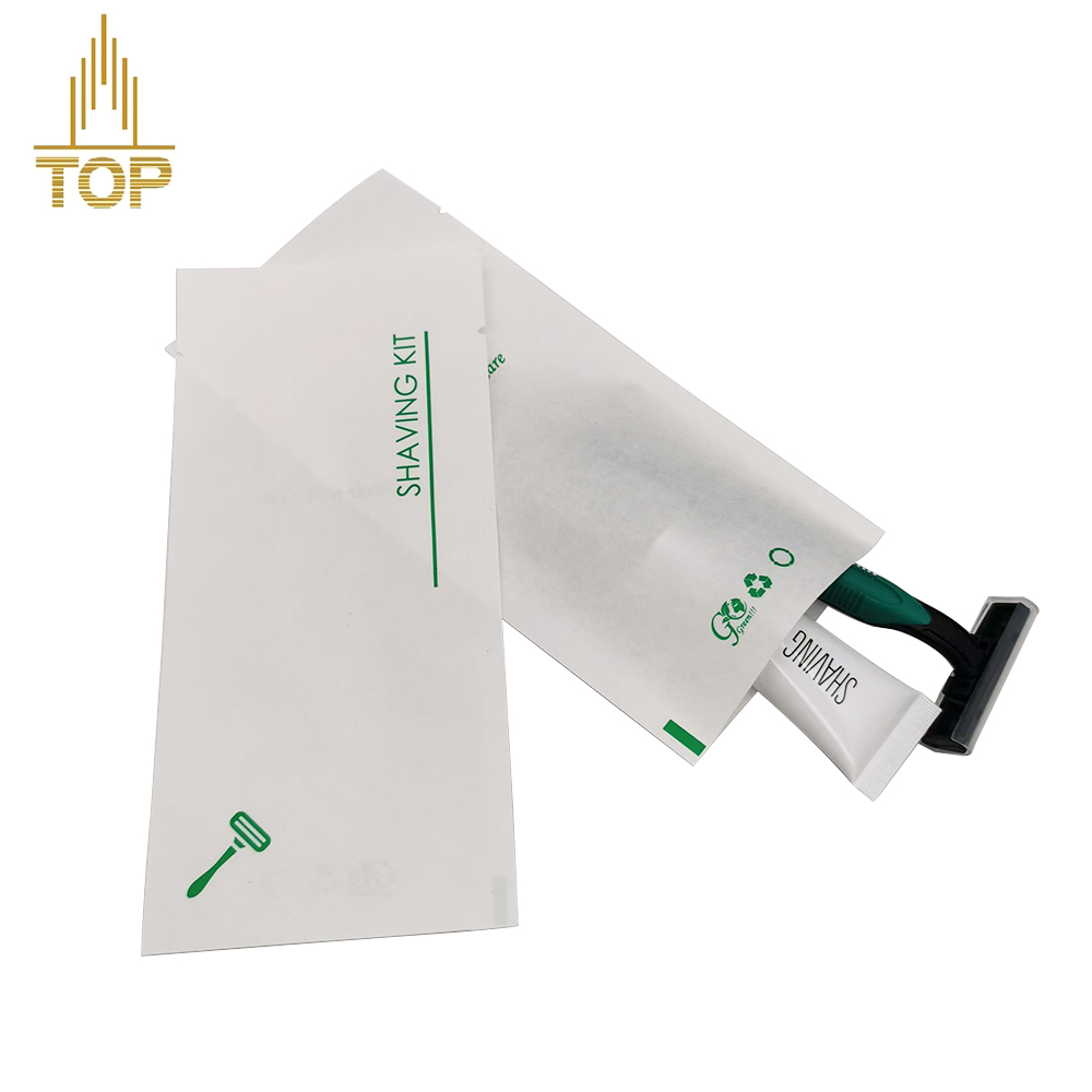 Custom Logo Competitive Price Hotel razor with Shaving Cream Set Travel Disposable Shaving Kit