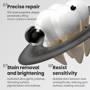 Pasta Dental KORMESIC de Marca Privada, 100g, 10% Hidroxiapatita, Elimina Manchas, Blanquea, Refresca el Aliento, Limpia y Repara las Encías - Product Image 2