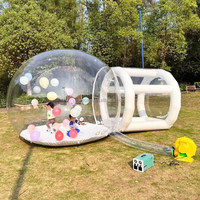 Dôme Transparent Gonflable Ballon Maison En Plein Air Tunnel À Bulles PVC Aire De Jeux Pique-Nique Enfants Fête Camping Tente