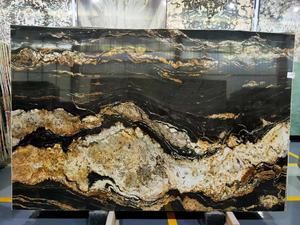 Chất lượng cao đánh bóng sàn gạch phổ đen vàng <span class=keywords><strong>Granite</strong></span> Countertop nền phổ đen vàng <span class=keywords><strong>Granite</strong></span> - Product Image 6