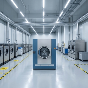 Séchoir à linge industriel à pompe à chaleur, capacité de 50 à 160 kg, électrique uniquement, sans chaudière, prêt à l'emploi - Product Image 3
