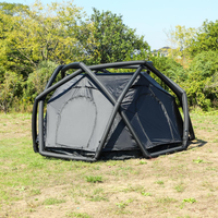 Vente directe d'usine Tente de camping familiale gonflable imperméable en polyester Tente pneumatique pour l'extérieur