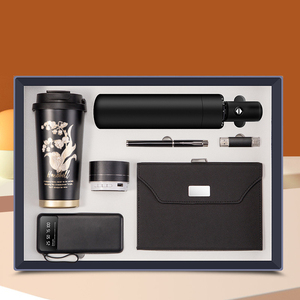 Tasse Vip Corporate 5 en 1 + carnet de notes + stylo + banque d'énergie + clé USB Coffret cadeau personnalisé d'entreprise - Product Image 4