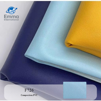 Rouleau de cuir microfibre PVC gaufré grain de mouton 0,8 mm, imitation cuir élastique imperméable décoratif pour canapés et sacs 726 Y