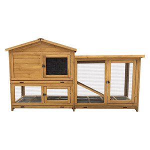 <span class=keywords><strong>Cage</strong></span> durable de huche pour animaux de compagnie en bois spacieuse de qualité supérieure avec fermeture à bouton pour poulets lapins pigeons pour une utilisation dans le jardin d'arrière-cour - Product Image 5