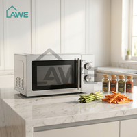 Four à toaster numérique mini 22L - Portable pour camping-car/voiture, en acier inoxydable, multifonction, pour cuire, griller et faire frire à l'air