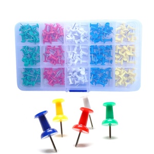 180 Pezzi di Puntine Colorate <span class=keywords><strong>con</strong></span> Sfera in Plastica e Punta in Metallo, Kit di Cancelleria Fai-da-Te - Product Image 1
