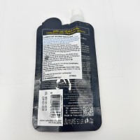 Pochette à bec verseur rechargeable Carebeau pour shampoing, après-shampoing et gel douche avec gaufrage |   Emballage en sachet rétractable en PE recyclable, personnalisable