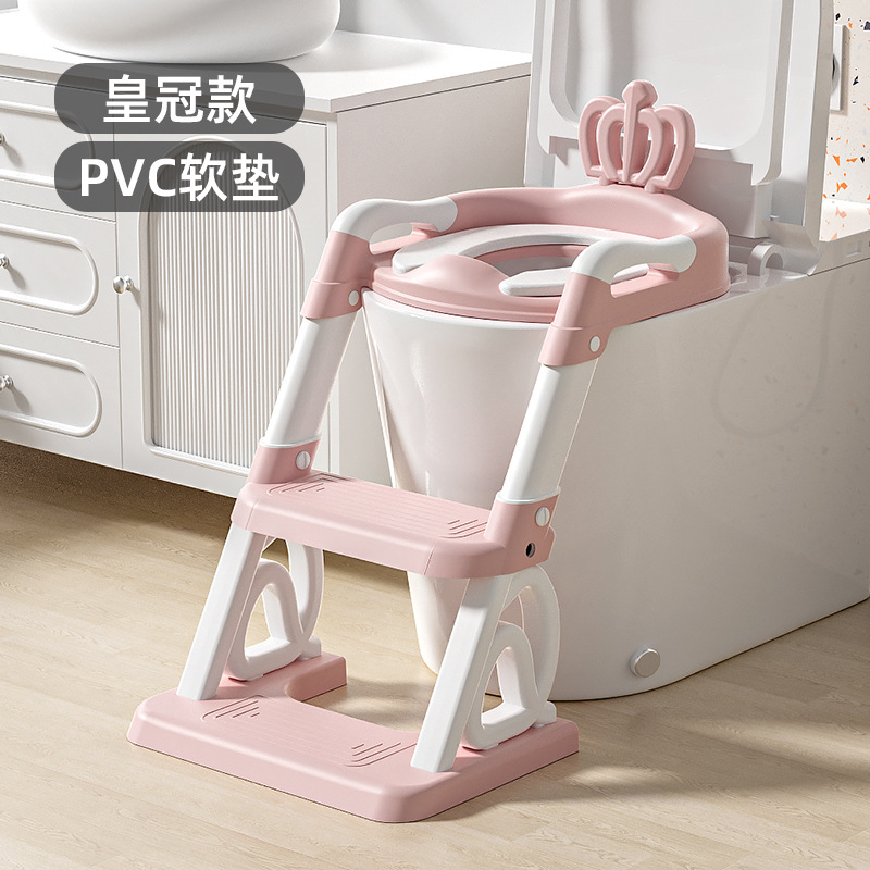 Crown-shaped PVC cushion - pink