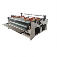 Machine à plier et à coller les boîtes en carton ondulé semi-automatique de type presse