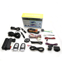 Système d'alarme de voiture bidirectionnel PKE bouton-poussoir sans clé démarrage du moteur à distance Anti-détournement alarmes de voiture DC 12V clé de voiture universelle