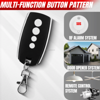 Control remoto de aprendizaje RF de 433MHz confiable Material metálico de código EV1527 para abridores de puertas batientes y automatización del hogar