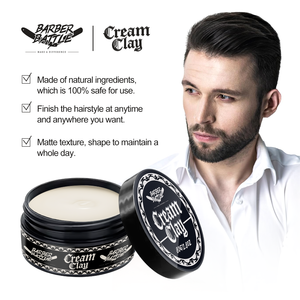 Cera en Crema para Hombre, Fórmula Reutilizable, con Etiqueta Personalizable, Ecológica, para Barbería y Salón, Aspecto Natural, Acabado Mate - Product Image 4