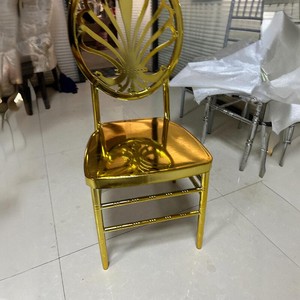 Chaises d'hôtel en gros à prix réduit, chaises <span class=keywords><strong>de</strong></span> banquet en métal pour fêtes, chaises <span class=keywords><strong>de</strong></span> mariage, chaises <span class=keywords><strong>trône</strong></span> pour mariage - Product Image 5
