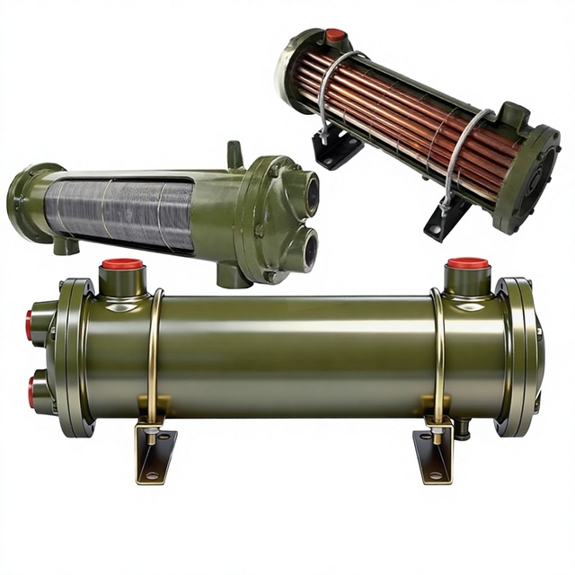 Tubular Heat Exchanger Water Circulation Cooler Or-60 Hydraulic Oil Water-Cooled Radiator 100/150/250 100% Purple Copper Tube 5
