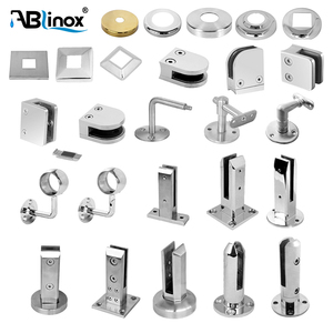 ملحقات الفولاذ المقاوم للصدأ Ablinox ، تجهيزات الدرابزين الدرابزين الدرابزين قوس مربع - Product Image 1