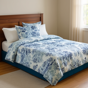 Juego de Funda de Edredón Primavera, Tamaño Queen, Estampado Floral, Acolchado, Poliéster, Ropa de Cama para Primavera, Lavable a Máquina - Product Image 2